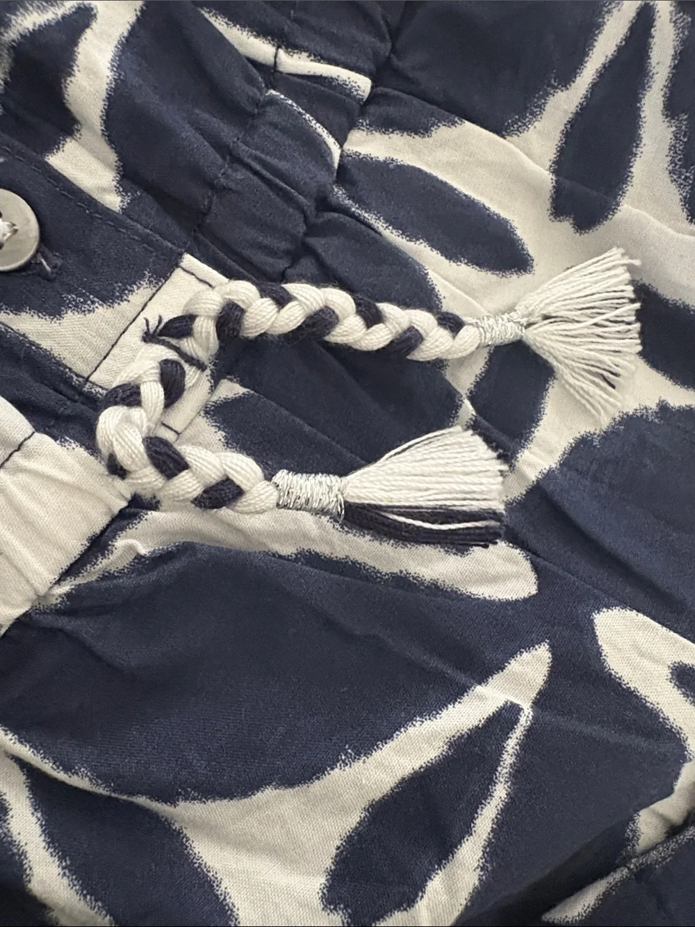 Carter's Navy & White Tie-Dye Star Romper